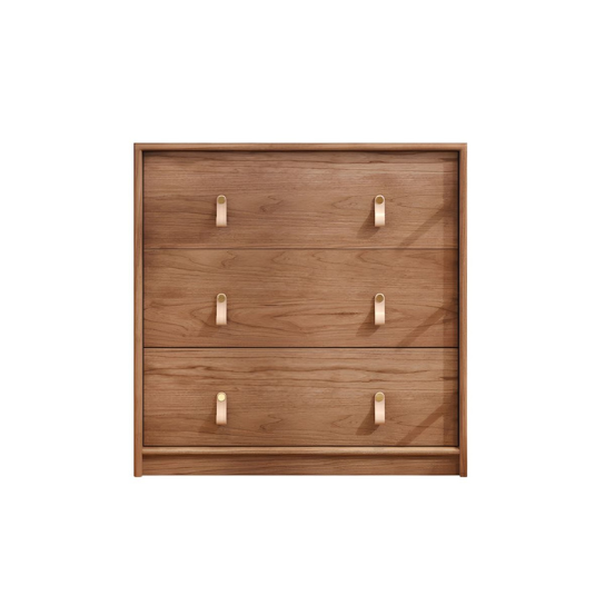 Rustic Mango Mid-Century Modern Wood Dresser with 3- Drawers