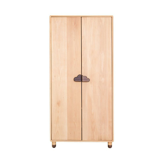 Rustic Modern Solid Wood Children's Wardrobes Natural | In Natural Color |Wardrobe for  Bedroom
