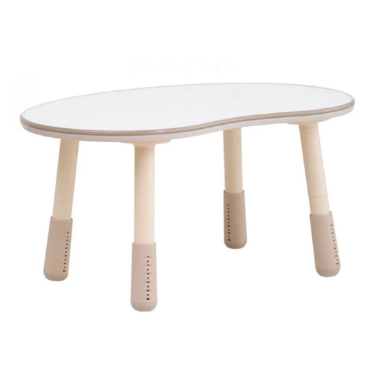 Rustic Mango Irregular Wood Children Desk Modern Style Adjustable for Child Over 3 Years Old