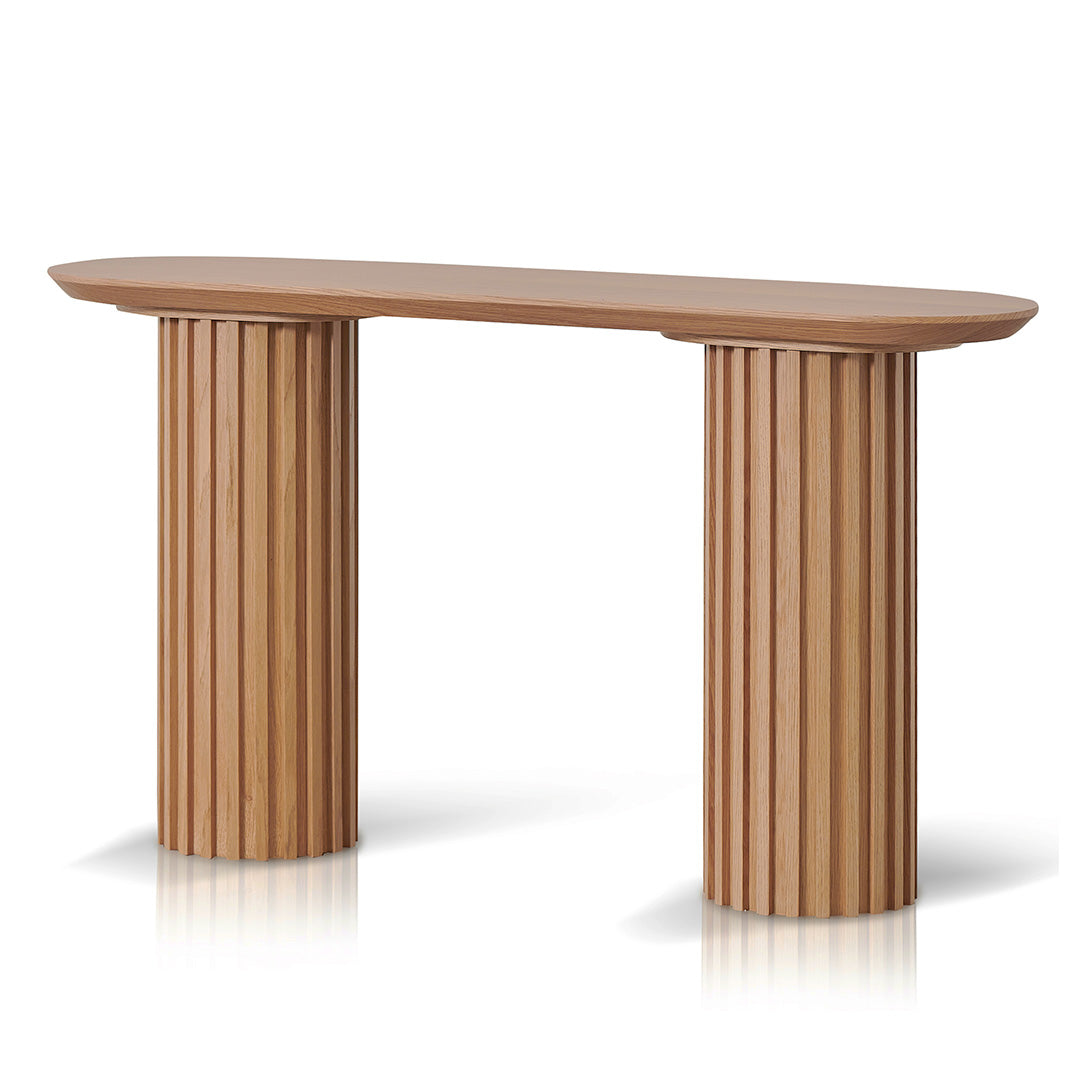Rustic Mango Wooden Console Table in  Light Honey Finish