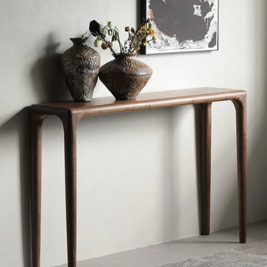 Rustic Mango Solid Wooden Console table In Honey Finish