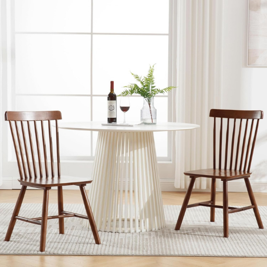 Rustic mango Classical Solid Wooden Chair In Vintage Style With Honey Finish