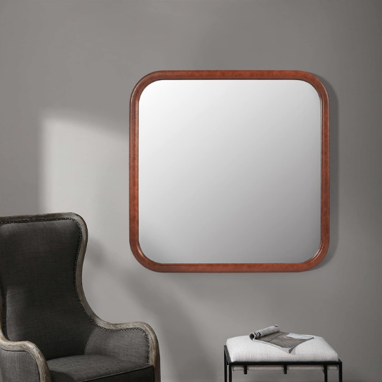 Rustic Mango Solid Wooden Frame In Square Shape with Honey Finish
