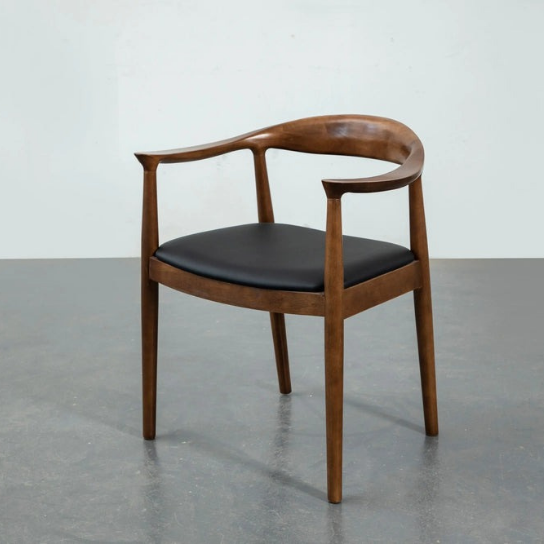 Rustic mango Vintage Classical Solid Wooden Chair with Sitting In Honey Finish