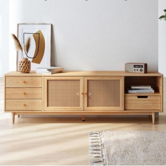 Rustic Mango Natural Finish With Cane or Drawers