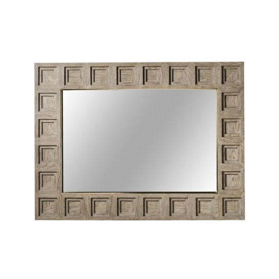 Rustic Mango Solid Wooden Carving Mirror Frame